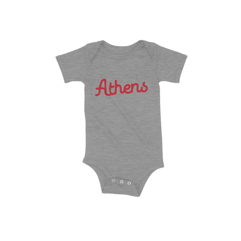 Athens Script Infant Romper