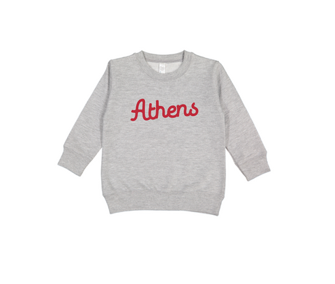 Athens Script Toddler Sweatshirt