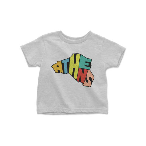 Toddler Athens Clarke County Outline Tee