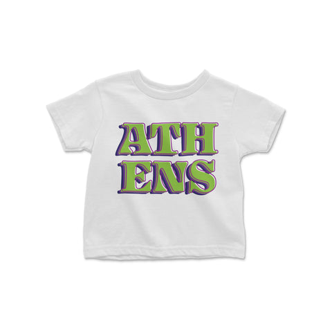 Toddler Athens Green & Purple Tee
